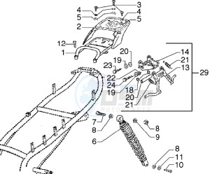 Diesis 50 drawing Rear shock absorber-Stand