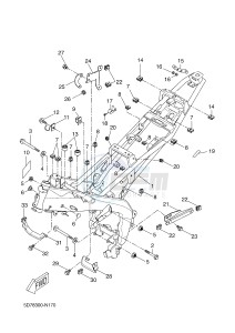 YZF-R125 R125 (5D7P 5D7P 5D7P) drawing FRAME