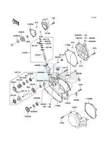 KX85 / KX85 II KX85-B5 EU drawing Engine Cover(s)