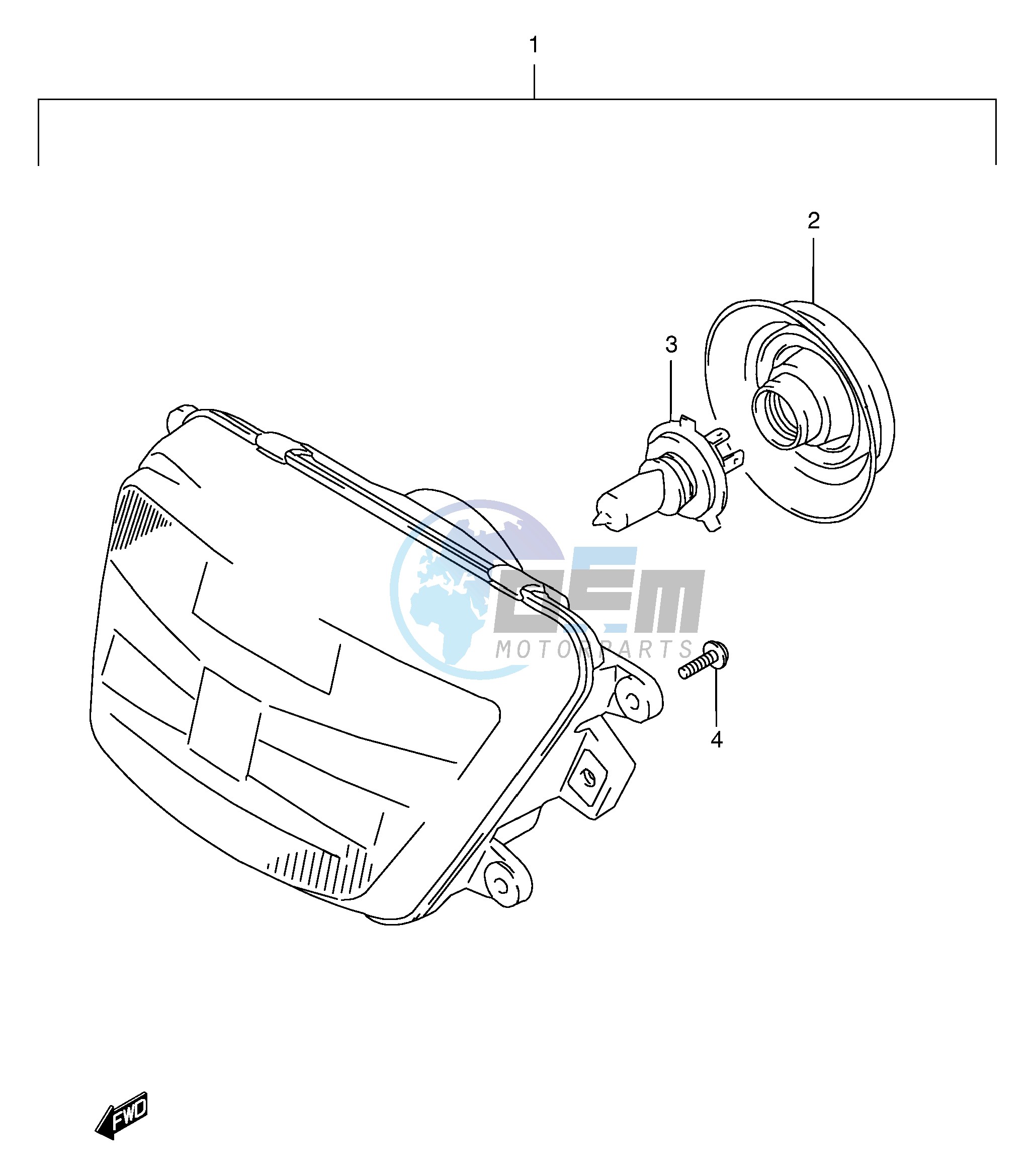 HEADLAMP (GSF600ST SV SW SX E24)