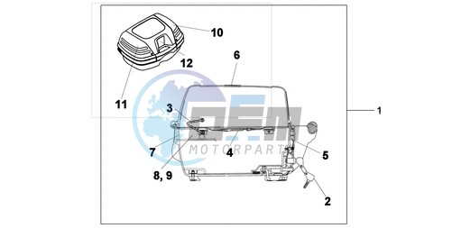 TOP BOX 45L UNPAINTED