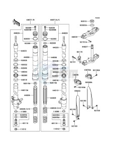 KX85/KX85-<<II>> KX85ACF EU drawing Front Fork