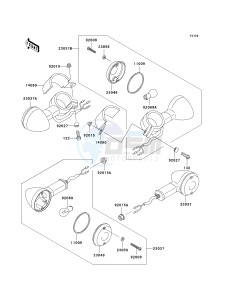 EN 500 C [VULCAN 500 LTD] (C6F-C9F) C7F drawing TURN SIGNALS