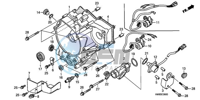 REAR CRANKCASE COVER