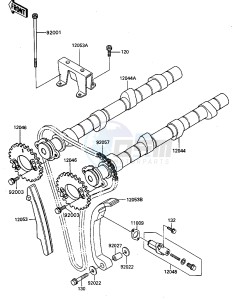 ZG 1000 A [CONCOURS] (A7-A9) [CONCOURS] drawing CAMSHAFT-- S- -_TENSIONER