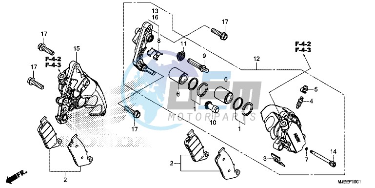 FRONT BRAKE CALIPER (2)