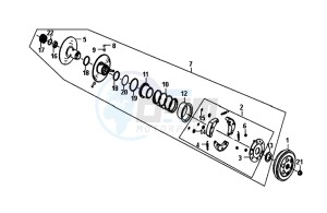 FIDDLE II 50 (25 KM/H) (AF05W4-NL) (E4) (L8-M0) drawing DRIVEN PULLEY ASSY / FIDDLE II 50 (25 KM/H) (AF05W4-NL) (E4) (L8-M0)