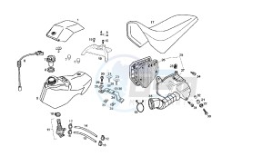 SENDA SM DRD RACING LTD - 50 CC VTHSR2A2B drawing FUEL TANK