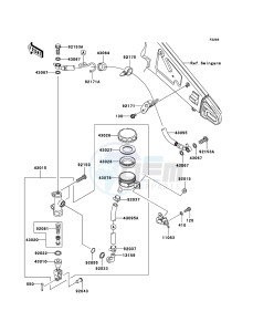 NINJA ZX-10R ZX1000-C2H FR GB XX (EU ME A(FRICA) drawing Rear Master Cylinder