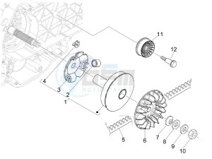 MP3 500 Sport (USA) USA drawing Driving pulley