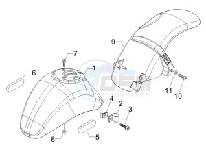 LX 150 4T USA drawing Wheel housing - Mudguard