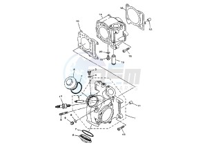 YP MAJESTY 150 drawing CYLINDER HEAD