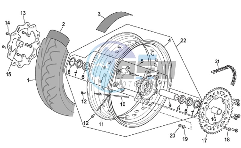 Rear wheel II