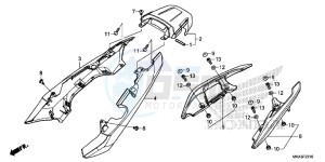 NC750XAG NC750X Europe Direct - (ED) drawing SEAT COWL