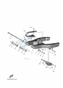 YZ65 (BR86) drawing REAR ARM