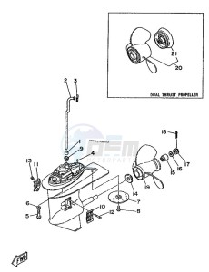 25D drawing LOWER-CASING-x-DRIVE