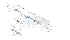 GPR - 50 CC VTHVXA00 2T drawing GEAR BOX