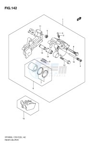 SFV650 (E3-E28) Gladius drawing REAR CALIPER (SFV650AL1 E33)