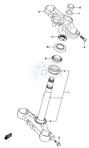 GSX-250RA drawing STEERING STEM