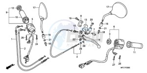 VT750C2F9 Australia - (U / KMH MME) drawing HANDLE LEVER/SWITCH/CABLE