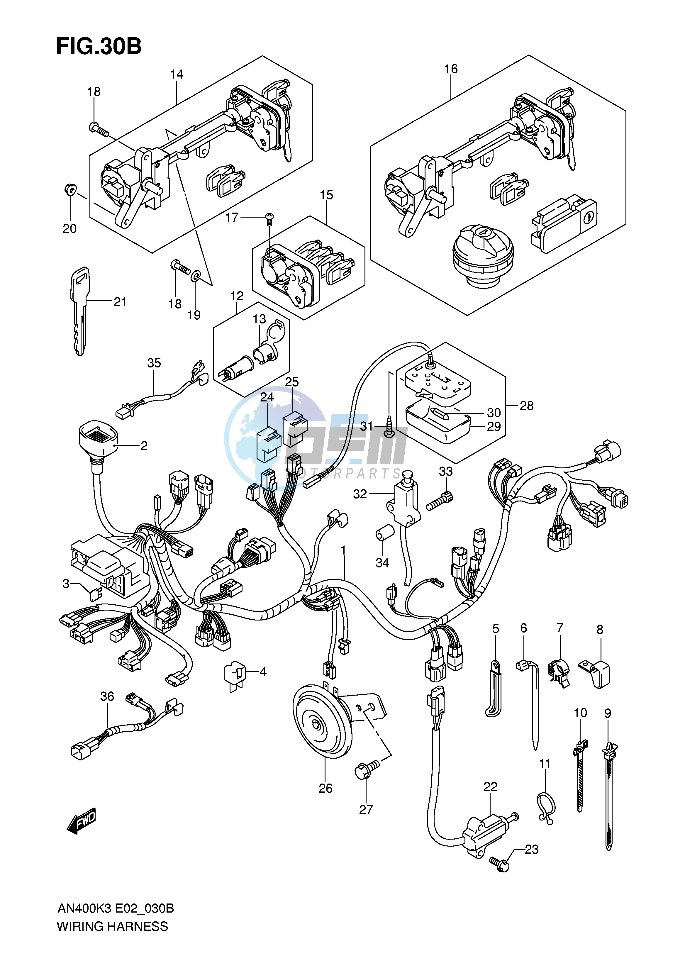 WIRING HARNESS (AN400K5 K6 P37)