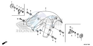 VFR1200XD Europe Direct - (ED) drawing FRONT FENDER