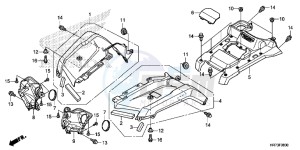 TRX420FA6F TRX420F Australia - (U) drawing FRONT FENDER