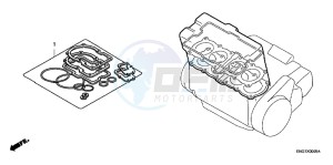 CB600FAC drawing GASKET KIT A