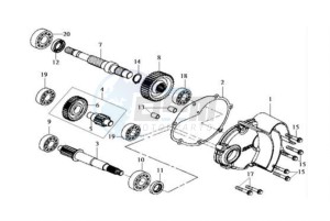 HD 125 drawing MISSION COVER COUNTER SHAFT