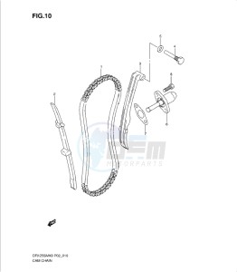 DR125SML0 drawing CAM CHAIN