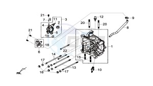 GTS 125I drawing CYLINDER HEAD CPL