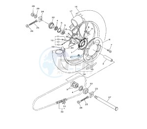 YZ F 450 drawing REAR WHEEL