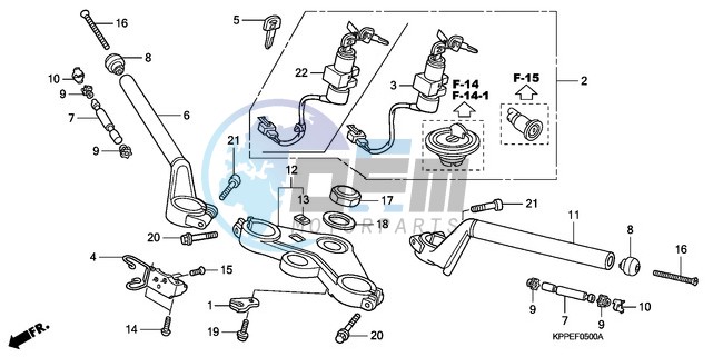 HANDLE PIPE/TOP BRIDGE