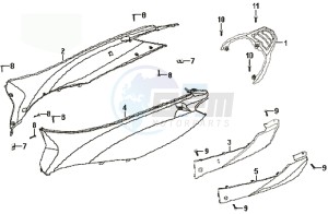 SYMPHONY 50 25KMH drawing COWLING