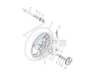 XP T-MAX ABS SV 500 drawing FRONT WHEEL