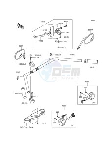 VULCAN 900 CLASSIC VN900BFF GB XX (EU ME A(FRICA) drawing Handlebar