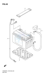 GSX650F (E3-E28) Katana drawing BATTERY (GSX650FL1 E28)