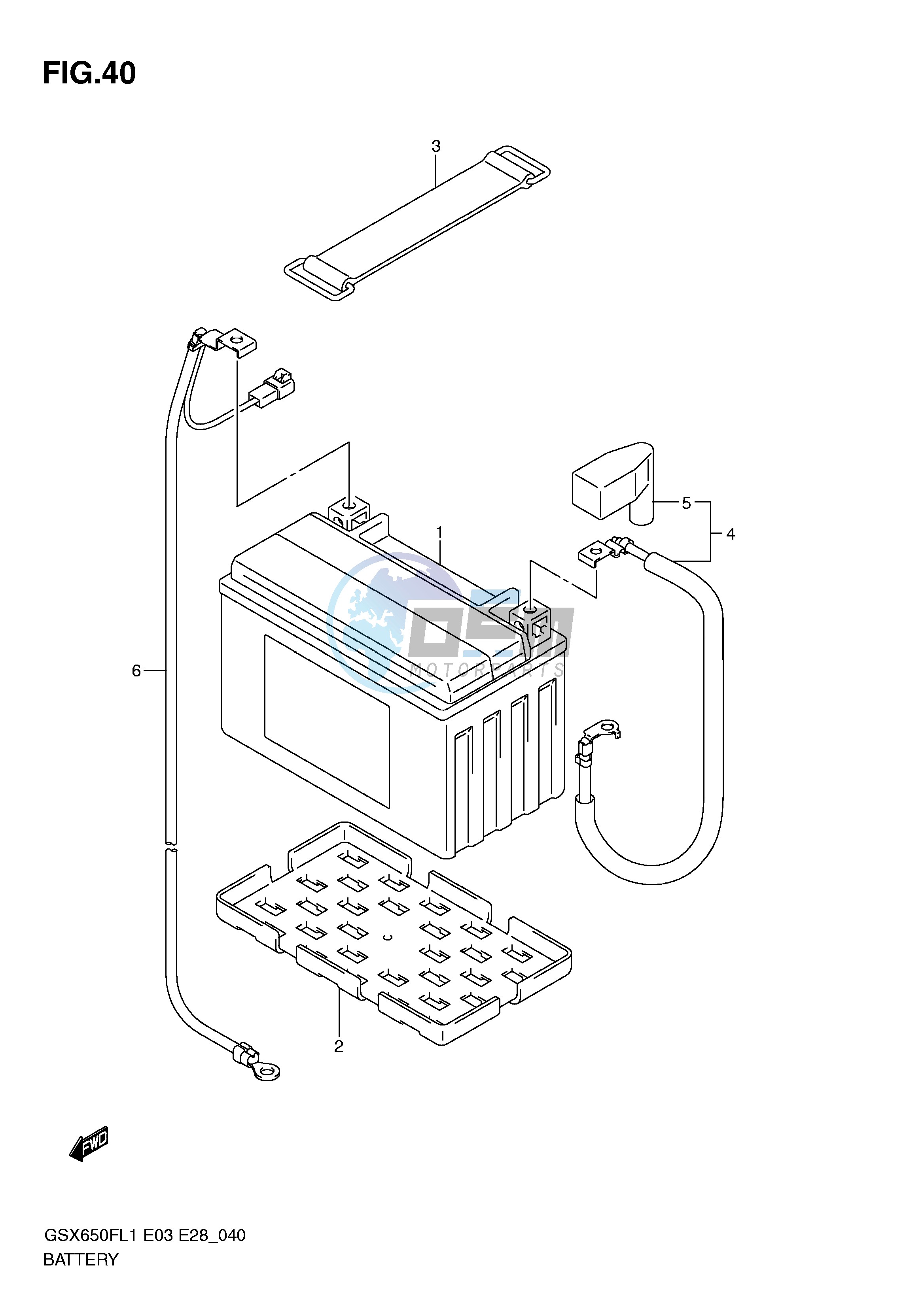 BATTERY (GSX650FL1 E28)