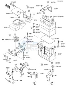 KLF 185 A [BAYOU 185] (A2-A4) [BAYOU 185] drawing BATTERY CASE