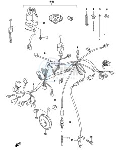 GS500 (P19) drawing WIRING HARNESS (GS500FK4 FUK4)