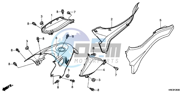 SIDE COVER/ TANK COVER