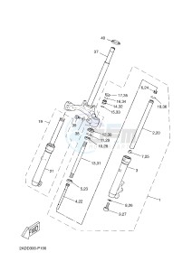 CS50 JOG R (2ADD 2ADD 2ADD) drawing FRONT FORK 1