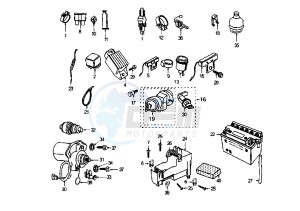 X–FIGHT - 100 cc drawing ELECTRICAL DEVICES