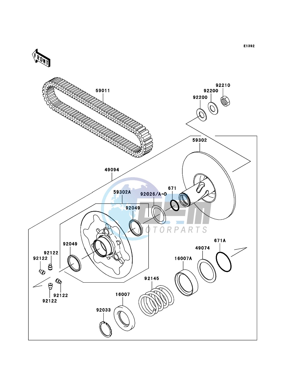 Driven Converter/Drive Belt