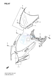 GSX-R1000 (E2) drawing COWLING BODY (MODEL K7)