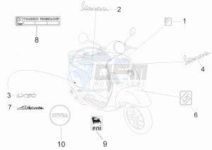 LX 50 4T-4V drawing Plates - Emblems