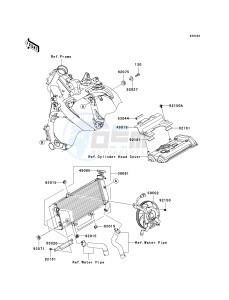 KLE 650 A [VERSYS] (9F-9F) A9F drawing RADIATOR-- A9F- -