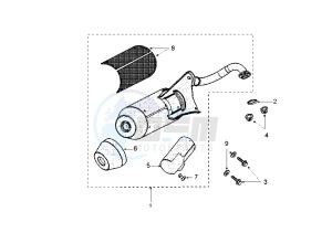 JET FORCE - 50 cc drawing EXHAUST