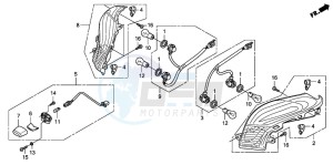 FES125 PANTHEON drawing REAR COMBINATION LIGHT (FES1257/A7)(FES1507/A7)