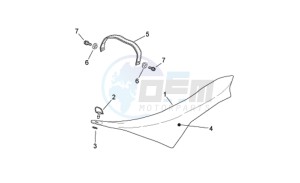 RXV-SXV 450-550 Enduro-Supermotard drawing Saddle